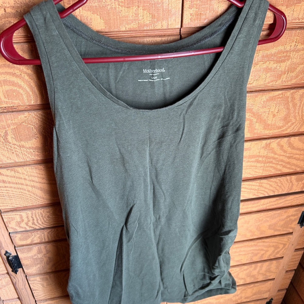 Motherhood Maternity Dark Green Women's Tank Top
